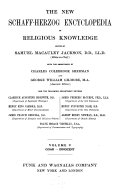The New Schaff Herzog Encyclopedia of Religious Knowledge