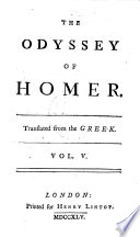 The Odyssey of Homer   Translated from the Greek