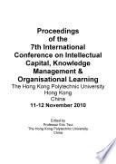 ICICKM2010-Proceedings of the 7th International Conference on Intellectual Capital, knowledge Management and Organisational Learning