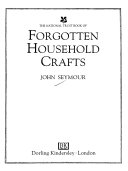 The National Trust Book of Forgotten Household Crafts Book PDF
