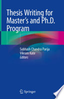 Thesis Writing for Master s and Ph D  Program Book