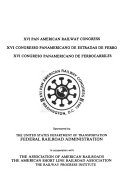 XVI Congreso Panamericano de Ferrocarriles