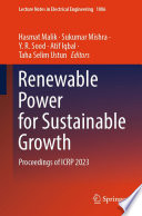 Renewable Power for Sustainable Growth