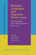 Romance Languages and Linguistic Theory 2009