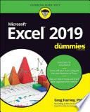 Excel 2019 For Dummies Book