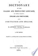 A Dictionary of the English and Portuguese Languages