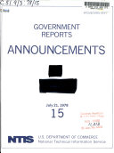 Government Reports Announcements Index