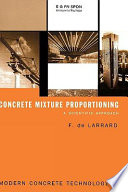 Concrete Mixture Proportioning Book