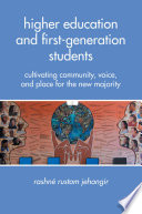 Higher Education and First Generation Students Book