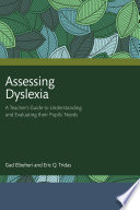 Assessing Dyslexia Book