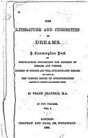 The Literature and Curiosities of Dreams