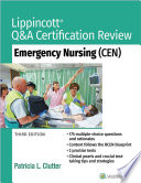 Lippincott Q A Certification Review  Emergency Nursing  CEN 