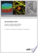 Annual Report 2013   Institute for Nuclear Waste Disposal