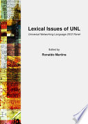 Lexical Issues of UNL PDF Book By Ronaldo Martins