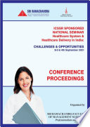 Health care system and Health care delivery in India   Opportunities and Challenges