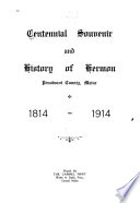 Centennial Souvenir and History of Hermon, Penobscot County, Maine, 1814-1914