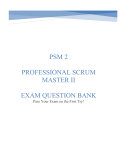 PSM II : Question Bank