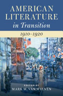 American Literature in Transition, 1910-1920