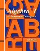 Algebra 1 Book
