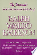 The Journals and Miscellaneous Notebooks of Ralph Waldo Emerson