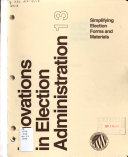 Simplifying Election Forms and Materials