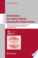 Information for a Better World: Shaping the Global Future