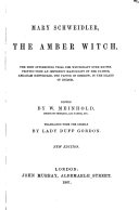 Mary Schweidler  the Amber Witch