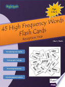 45 High Frequency Words Flash Cards