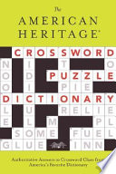 The American Heritage Crossword Puzzle Dictionary Book PDF