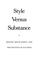 Style Versus Substance Book