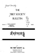 The Tibet Society Bulletin