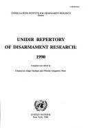 UNIDIR Repertory of Disarmament Research, 1990