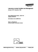 Laboratory Animal Facilities and Management
