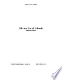 Library Use of E books