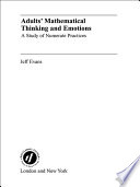 Adults  Mathematical Thinking and Emotions Book PDF