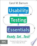 Usability Testing Essentials Book PDF