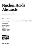 Nucleic Acids Abstracts