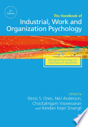 The SAGE Handbook of Industrial  Work   Organizational Psychology