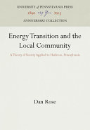 Energy Transition and the Local Community Book