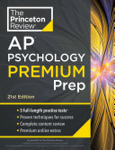 Princeton Review AP Psychology Premium Prep  21st Edition Book
