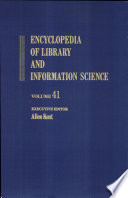 Encyclopedia Of Library And Information Science