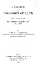 A Treatise on Possession of Land