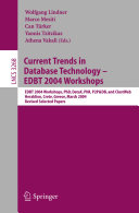 Current Trends in Database Technology - EDBT 2004 Workshops