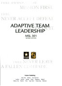 Adaptive team leadership