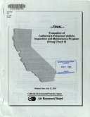 Evaluation of California's Enhanced Vehicle Inspection and Maintenance Program (Smog Check II)