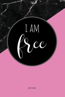 Anxiety Journal: Help Relieve Stress and Anxiety with This Prompted Anxiety Workbook in Pink and Black Marble Look with an I Am Free Mo