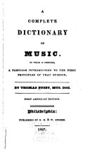 Complete Dictionary of Music ...