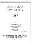 Arkansas Law Notes