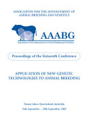 Read Pdf Application of New Genetic Technologies to Animal Breeding