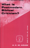 What is Postmodern Biblical Criticism 